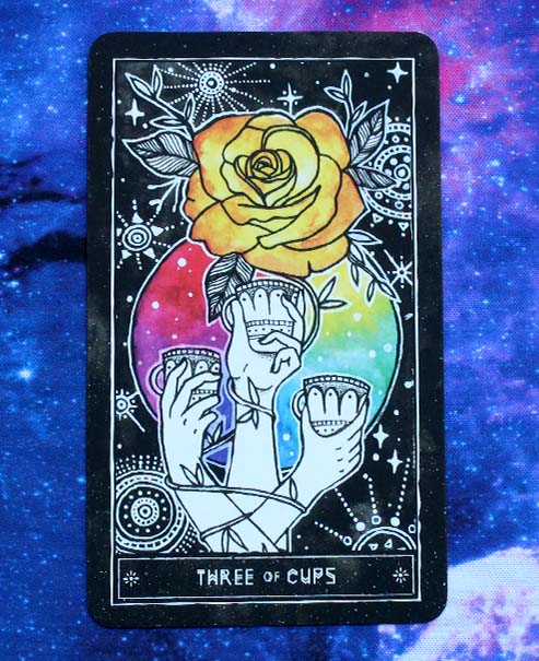 3 de coupes cosmic visions tarot