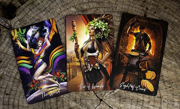 3 cartes elemental wisdom tarot