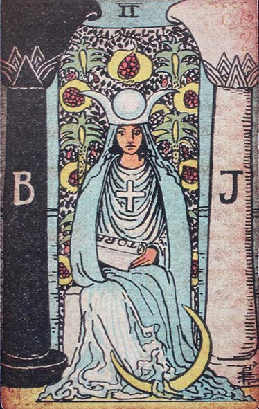 La Grande Prêtresse du tarot raider waite