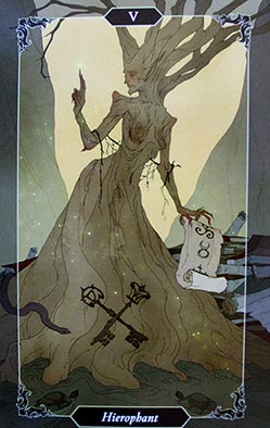 Le hierophant - dark wood tarot