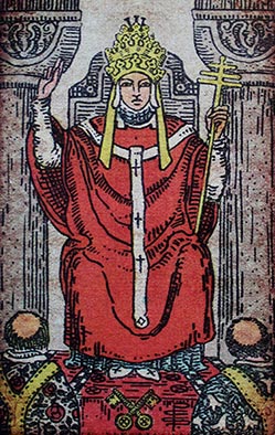 Le hierophant raider waite smith