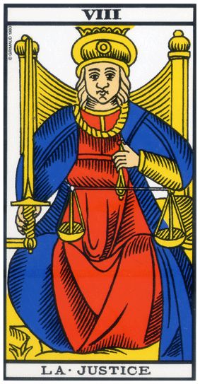 La Justice Tarot de Marseille
